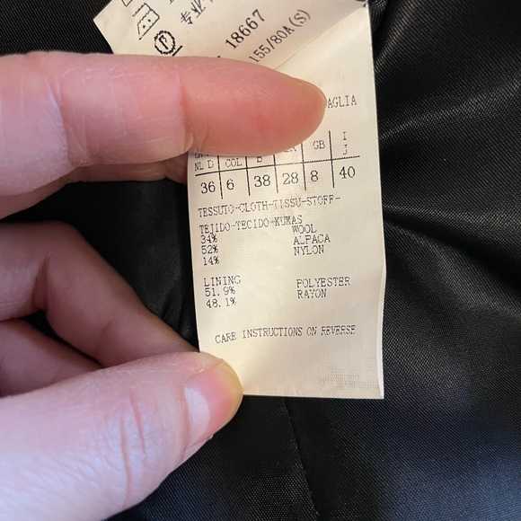 Woman wool jacket alpaca jacket coat - Picture 8 of 10